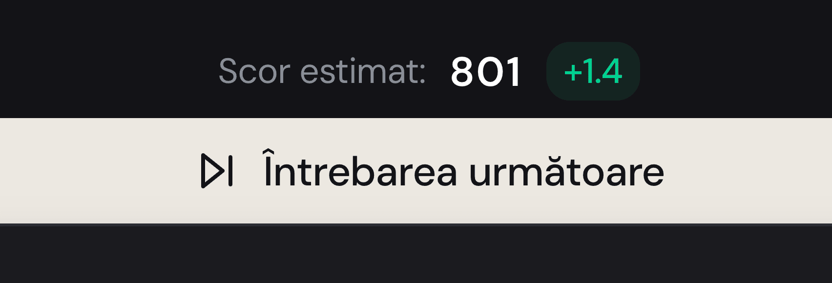 Delta scor după răspuns